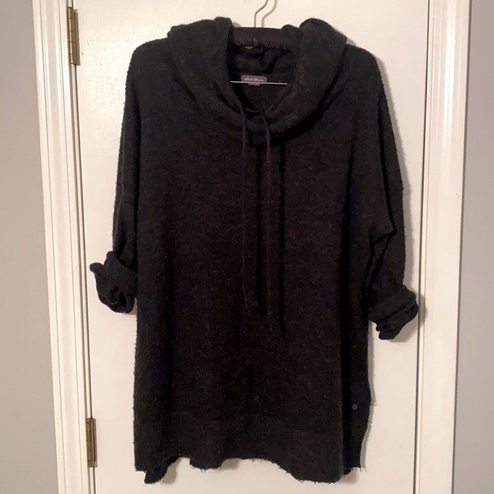 Black Eddie Bauer Cowl Neck Sweater